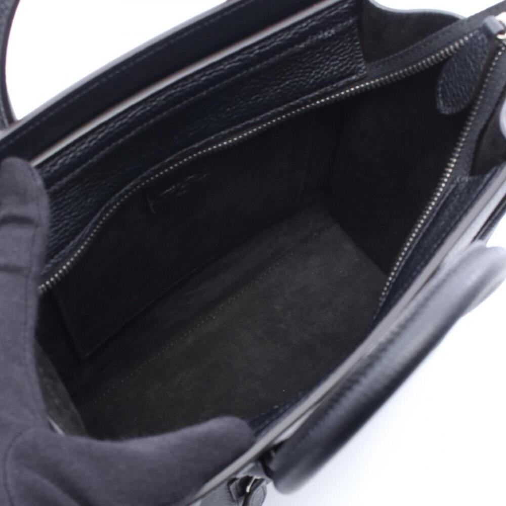 Celine Luggage Nano Shopper 2-Way Handbag, Leather, Women's, Black - Picture 3 of 5